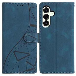 For Samsung Galaxy A17 Triangles Embossed Leather Phone Case(Blue)