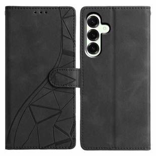 For Samsung Galaxy A17 Triangles Embossed Leather Phone Case(Black)