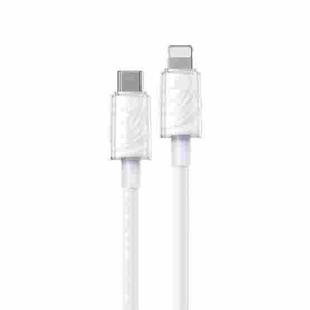 WK WDC-73 PD30W Type-C to 8 Pin Fast Charging Data Cable, Length: 1.2m(White)