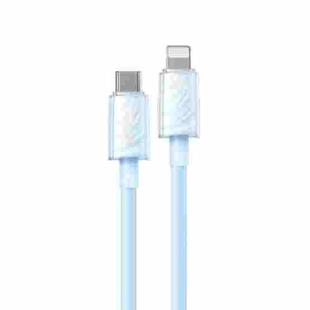 WK WDC-73 PD30W Type-C to 8 Pin Fast Charging Data Cable, Length: 1.2m(Blue)