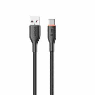 WK WDC-91a 66W USB to Type-C Silicone Data Cable, Length: 1.2m(Black)