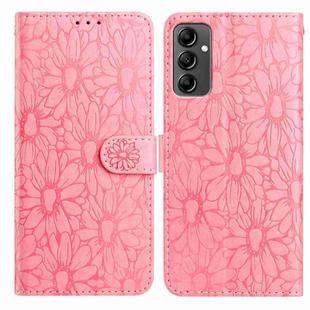For Samsung Galaxy A14 5G Daisy Embossed Leather Phone Case(Pink)