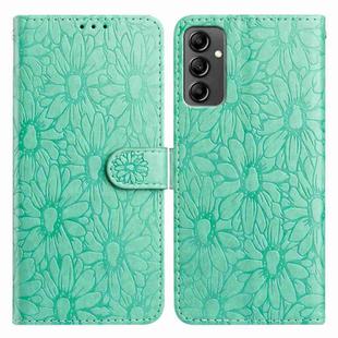For Samsung Galaxy A14 5G Daisy Embossed Leather Phone Case(Green)