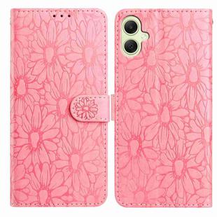 For Samsung Galaxy A06 4G / 5G Daisy Embossed Leather Phone Case(Pink)