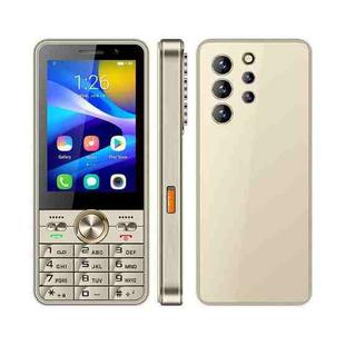 UNIWA A3502 Keypad Phone, 2GB+16GB, 3.5 inch Android 8.1 Mediatek MT6737M Quad Core, Flashlights, Network: 4G, Support Google Store, Plug:UK Plug(Gold)