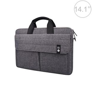 ST08 Handheld Briefcase Carrying Storage Bag without Shoulder Strap for 14.1 inch Laptop(Grey)