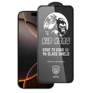 For iPhone 16 Pro WK WTP-096 Jungle Series Kinkong 6D Curved HD Tempered Glass Film