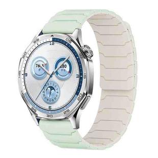 20mm xDfind Magnetic Silicone Watch Band for Huawei Watch GT5 / GT4(Mint Green Starlight)
