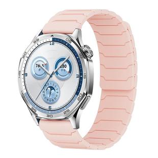 22mm xDfind Magnetic Silicone Watch Band for Huawei Watch GT5 / GT4(Pink Sand)