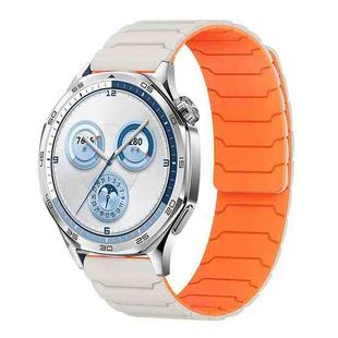 22mm xDfind Magnetic Silicone Watch Band for Huawei Watch GT5 / GT4(Starlight Orange)