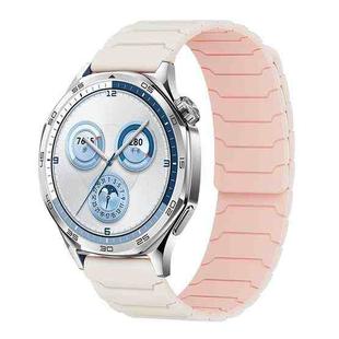 22mm xDfind Magnetic Silicone Watch Band for Huawei Watch GT5 / GT4(Starlight Pink Sand)