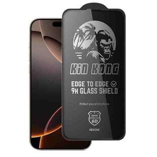 For iPhone 16 Pro Max WK WTP-097 Jungle Series Kinkong 6D Curved Privacy Tempered Glass Film