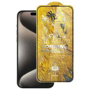 For iPhone 15 Pro WK WTP-102 Jungle Series Kinkong Corning 9D Curved HD Tempered Glass Film