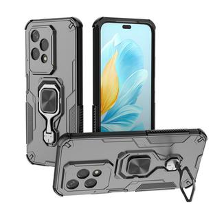 For Honor 200 Lite Global Metal Kickstand TPU Hybrid PC Phone Case(Black)