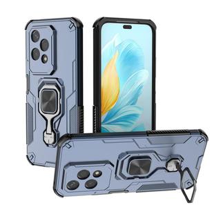 For Honor 200 Lite Global Metal Kickstand TPU Hybrid PC Phone Case(Blue)