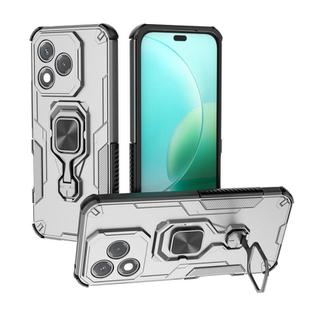For Honor 400 Lite Global Metal Kickstand TPU Hybrid PC Phone Case(Grey)