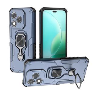 For Honor 400 Lite Global Metal Kickstand TPU Hybrid PC Phone Case(Blue)