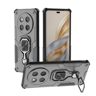 For Honor X60 Pro 5G Metal Kickstand TPU Hybrid PC Phone Case(Black)
