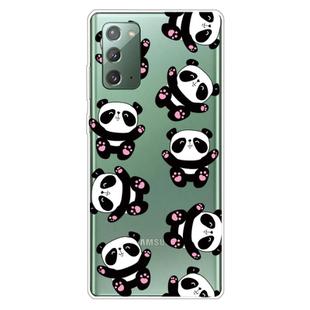 For Samsung Galaxy Note20 Shockproof Painted Transparent TPU Protective Case(Hug Bear)