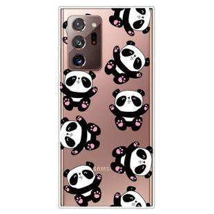 For Samsung Galaxy Note20 Ultra Shockproof Painted Transparent TPU Protective Case(Hug Bear)