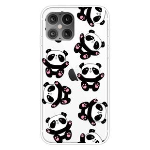 For iPhone 12 mini Shockproof Painted Transparent TPU Protective Case(Hug Bear)