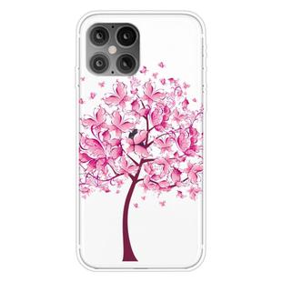 For iPhone 12 / 12 Pro Shockproof Painted Transparent TPU Protective Case(Butterfly Tree)