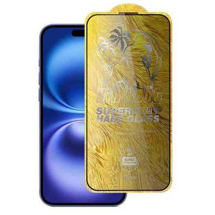 For iPhone 16 / 15 WK WTP-104 Jungle Series Kinkong Kyanite Ultra-hard 9D Curved Privacy Aluminum Glass Film