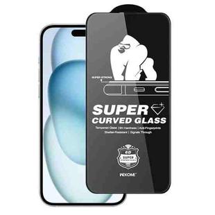 For iPhone 16 Plus / 15 Plus WK WTP-107 Kings KinKong 0.33mm 6D Curved HD Tempered Glass Film, No Black Frame