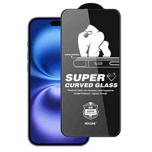 For iPhone 16 / 15 WK WTP-107 Kings KinKong 0.33mm 6D Curved HD Tempered Glass Film, No Black Frame