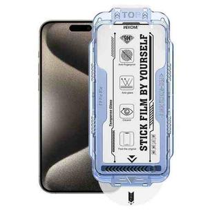 For iPhone 15 Pro WK WTP-115 Easy Install 6D Curved Ultra-Fine Edge HD Tempered Glass Film