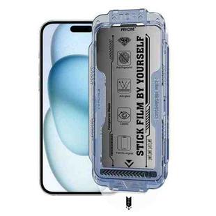 For iPhone 16 / 15 WK WTP-116 Easy Install 6D Curved Ultra-Fine Edge Privacy Tempered Glass Film