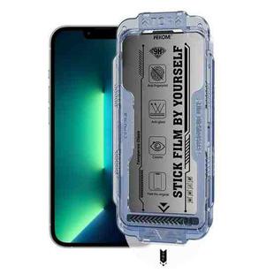 For iPhone 13 Pro Max / 14 Plus WK WTP-116 Easy Install 6D Curved Ultra-Fine Edge Privacy Tempered Glass Film