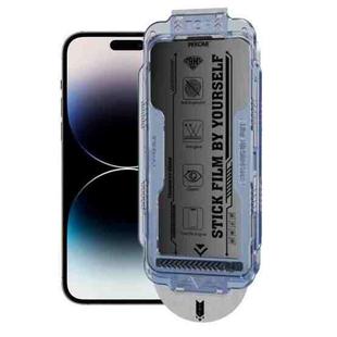 For iPhone 14 Pro WK WTP-118 Easy Install 6D Curved Ultra-Fine Edge Frosted Privacy Tempered Glass Film