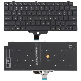 US Version Backlit Laptop Keyboard for Dell LATITUDE P33S 13-7300 7310(Black)