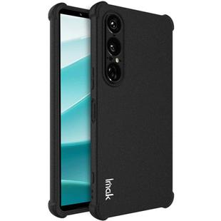 For Sony Xperia 1 VII imak Shockproof Airbag TPU Phone Case(Matte Black)
