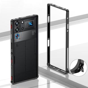 For ZTE nubia RedMagic 10 Pro Metal Frame Heat Dissipation Phone Case(Black)