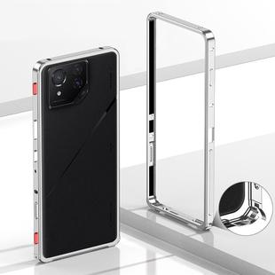 For Asus ROG Phone 8 / 8 Pro Metal Frame Heat Dissipation Phone Case(Silver)