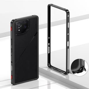 For Asus ROG Phone 9 / 9 Pro Metal Frame Heat Dissipation Phone Case(Black)