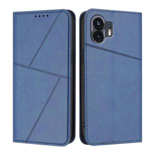 For Nothing Phone 2 Strong Magnetic Frosted Flip Leather Phone Case(Royal Blue)