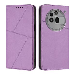 For Nothing Phone 3a Pro Strong Magnetic Frosted Flip Leather Phone Case(Light Purple)