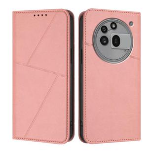 For Nothing Phone 3a Pro Strong Magnetic Frosted Flip Leather Phone Case(Pink)