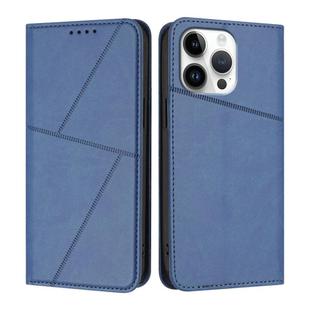 For iPhone 16 Pro Max Strong Magnetic Frosted Flip Leather Phone Case(Royal Blue)