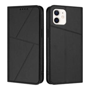 For iPhone 11 Strong Magnetic Frosted Flip Leather Phone Case(Black)