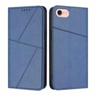For iPhone SE 2022 / SE 2020 / 8 / 7 Strong Magnetic Frosted Flip Leather Phone Case(Royal Blue)
