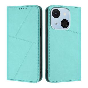 For Itel A50C Strong Magnetic Frosted Flip Leather Phone Case(Light Blue)
