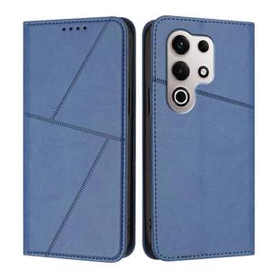 For Itel S25 Ultra Strong Magnetic Frosted Flip Leather Phone Case(Royal Blue)