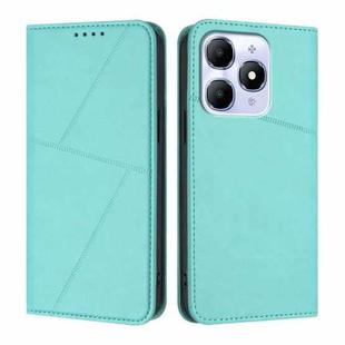 For itel A90 Strong Magnetic Frosted Flip Leather Phone Case(Light Blue)