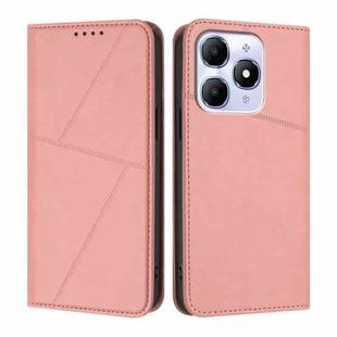 For itel A90 Strong Magnetic Frosted Flip Leather Phone Case(Pink)