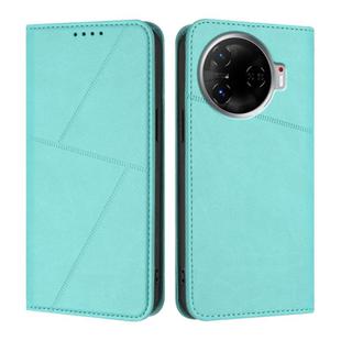For Tecno Camon 30 Pro Strong Magnetic Frosted Flip Leather Phone Case(Light Blue)