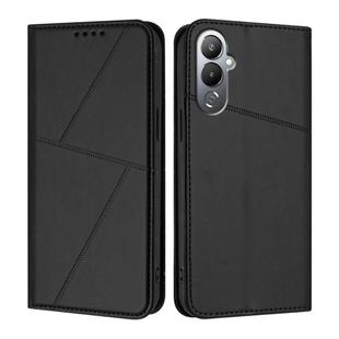 For Tecno Pova 4 Strong Magnetic Frosted Flip Leather Phone Case(Black)